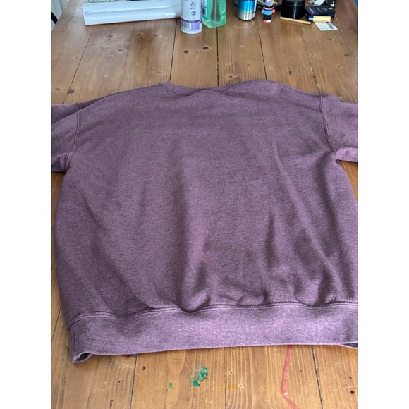 Gildan Womens Sweatshirt Feeling Kinda Idgafish Today‎ Graphic Pullover Purple M - Picture 6 of 10